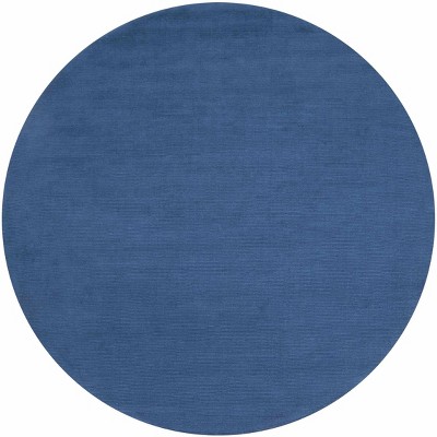 Hauteloom Brockton Solid Wool Blue Area Rug