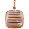 RAVELLI Italia Linea 20 11-Inch Non-Stick Copper Grill Pan - 3 of 4