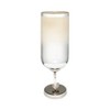 Glam Glass Vase with Metal Base - Elegant Aluminum & Stone - Modern Decorative Centerpiece - Luxury Flower Holder for Living Room, Bedroom - 4 of 4