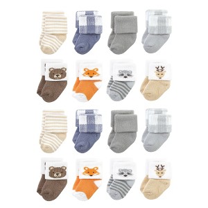 Hudson Baby Cotton Rich Baby Terry Socks 16-Pack - 1 of 3