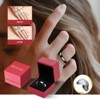 DOMETOUR Obsidian Ring, Stainless Steel Ring For Men And Women Smooth Fashion Simple Boutique Hand Accessories - 3 of 4
