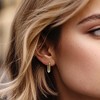 Ross-Simons Italian 10kt Yellow Gold Paper Clip Link Hoop Earrings - 2 of 4