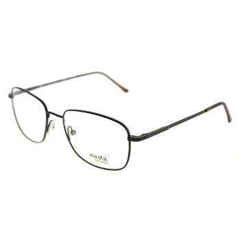 Elasta  KJ1 Unisex Square Eyeglasses Dark Ruthenium 55mm