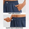 Womens Athletic Short Summer Sweat Shorts Comfy Lounge Shorts with Elastic Waist Sporty Bottoms with Pockets Gym Yoga Sports Shorts - 3 of 4
