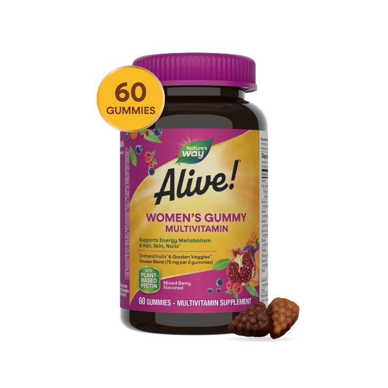 Nature's Way Alive! Women's Gummy Multivitamins - Mixed Berry, 3 of 13