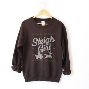 Simply Sage Market Ugly Sweater Sleigh Girl Sweatshirt - 1 of 4