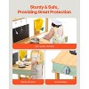 VEVOR Mud Kitchen for Kids, Wooden Toy Play Kitchen Set, Pretend Play Kitchen with Planter Box, Stoves, Tank, Faucet, Blackboard, Wood Color - 4 of 4