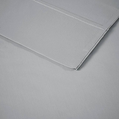 1500 Thread Count Gray Cotton Blend King Pillowcase Set