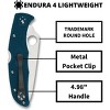 Spyderco Endura 4 Lightweight Folding Knife with K390 Premium Steel Blade | High-Strength Non-Slip Fiberglass Reinforced Nylon Handle, Blue - 4 of 4