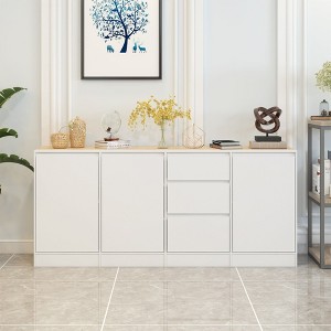Famapy Modern Dresser Featuring Adjustable Shelving Inclined Hidden Handles and Abundant Storage - 1 of 4