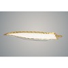Classic Touch White Porcelain Leaf Dish with Gold Rim - 3 of 3