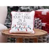 C&F Home 10" x 10" Tinsel In A Tangle Christmas Throw Pillow - 4 of 4