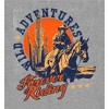 Cowboy Riding A Horse Adult Crew Neck Short Sleeve Tee - 2 of 3
