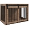 Dog Crate Furniture for Large Dogs,39'' Indoor Wooden Dog Kennel with Sliding Door and Ventilation - LAOTIES - 3 of 4