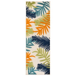 World Rug Gallery Evora Palm Frond Indoor/Outdoor Area Rug - 1 of 4