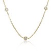 Pompeii3 1 1/5Ct Diamonds By The Yard Necklace Lab Created in 14k White or Yellow Gold - 3 of 4