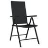 vidaXL 3 Piece Patio Dining Set Black - 3 of 4