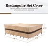 Maggift Plant Covers, Large Patio Furniture Covers Waterproof UV and Wind-Resistant High Wind Resistant Anti-Fading, Brown 126.00"*84.00"*31.00" - 4 of 4