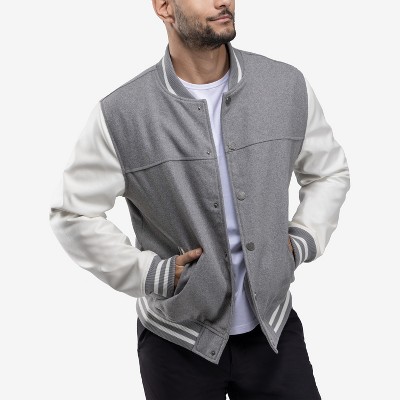 X RAY Men's Wool Varsity Bomber Jacket in NAVY/NAVY Size L — фото 7