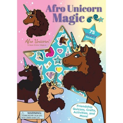 Afro Unicorn: Afro Unicorn Magic - (puffy Stickers) (paperback) : Target