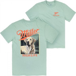Mens Miller High Life Labrador Front and Back Print T-Shirt - 1 of 4