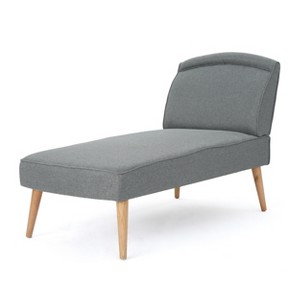 Carisia Mid Century Modern Chaise Lounge Slate Gray - Christopher Knight Home, Grey Gray