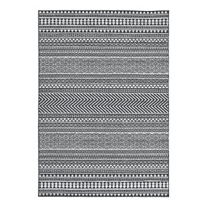 Modern Geometric Living Room Bedroom Area Rugs, Washable Soft Low Pile Floor Carpet with Stripped Lines for Dining Room - 1 of 4