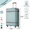 20"/24"/28" Hardshell Luggage, Lightweight Spinner Suitcase with TSA Lock, with/without Cosmetic Case 4M -ModernLuxe - 3 of 4
