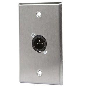 Monoprice 1-port 3-pin XLR Male Zinc Alloy Wall Plate - 1 of 1