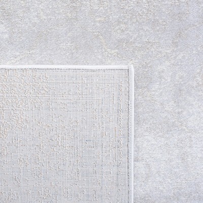 Elegant Vintage 5' x 7' Hand-Knotted Gray Synthetic Area Rug