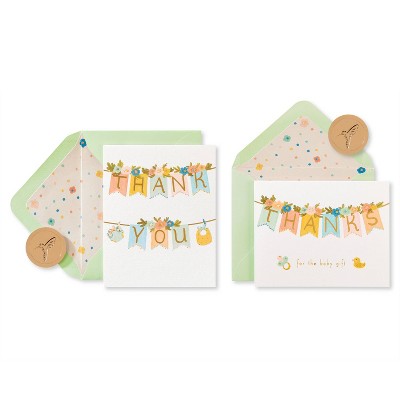 20ct 'Thank You' Cards Baby Banner - PAPYRUS