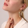 Sterling Silver Hoop Earrings Large Silver Hoop Earrings for Women Big Hoops Earring Thin Hoops Earring for Women 30/40/50/60/65/70MM - 3 of 4