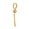 Black Bow Jewelry 14k Yellow Gold, Ashley Collection, Textured Initial W Pendant - 2 of 4