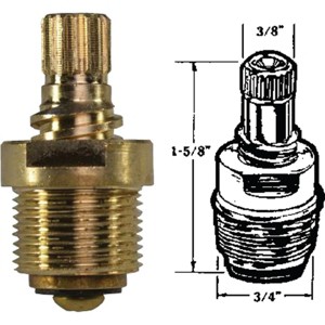United States Hardware  Hot/Cold Water Faucet Stem for Tiger & Empire P-451C - 1 of 1