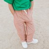 Kids' Organic Reinforced Straight Leg Pants Orange Chambray - Jackalo - 4 of 4