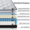 TiramisuBest 10 Inch Hybrid Mattress Pocket Spring CertiPUR-US Certified Foam Medium Firm Memory Foam in a Box - 3 of 4