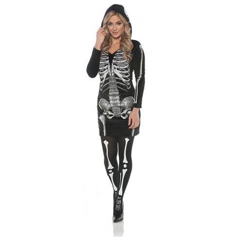 Black Tights with Skulls & Bones- Adult