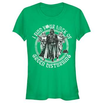 Juniors Womens Star Wars St. Patrick's Day I Find Your Lack of Green Disturbing T-Shirt
