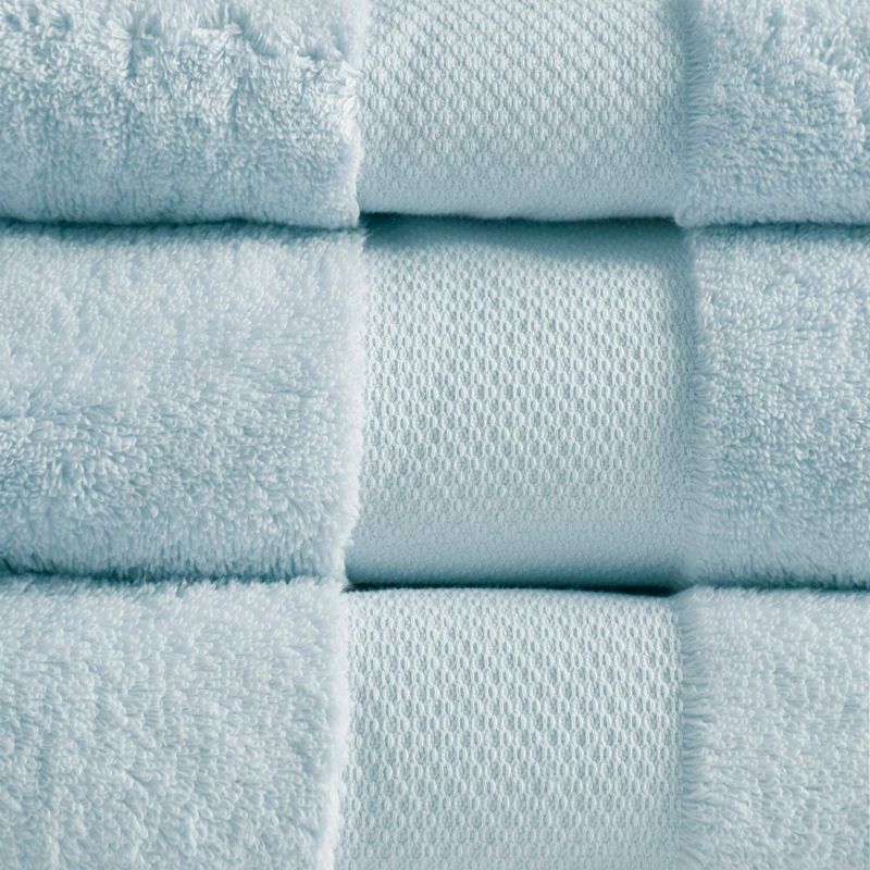 Turkish 100% Cotton 6pc Absorbent Ultra Soft Bath Towel Set, 4 of 11