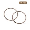 Unique Bargains Carbon Steel Loose Leaf Binder Snap Shower Curtain Rings 15 Pcs - 3 of 4
