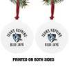 Johns Hopkins University Blue Jays Logo Aluminum Holiday Christmas Tree Ornament - 2 of 4