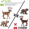 10pcs Forest Animal Toys Figures, Realistic Woodland Creatures Figurines, Plastic Animals Miniature Toys Cake Topper - 4 of 4
