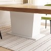 FUFU&GAGA Light Oak Rectangular Dinner Table for Dining Room Kitchen Living Room - 4 of 4