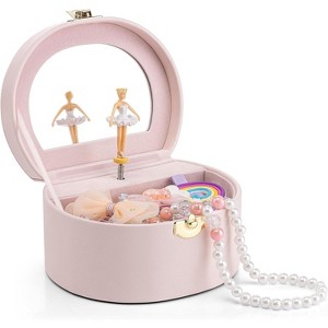 Musical Jewelry Box for Girls, Small Kid Music Box with Ballerina - 1 of 4
