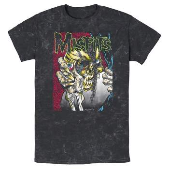 Men's Misfits Colorful Eye Skull Poster T-Shirt