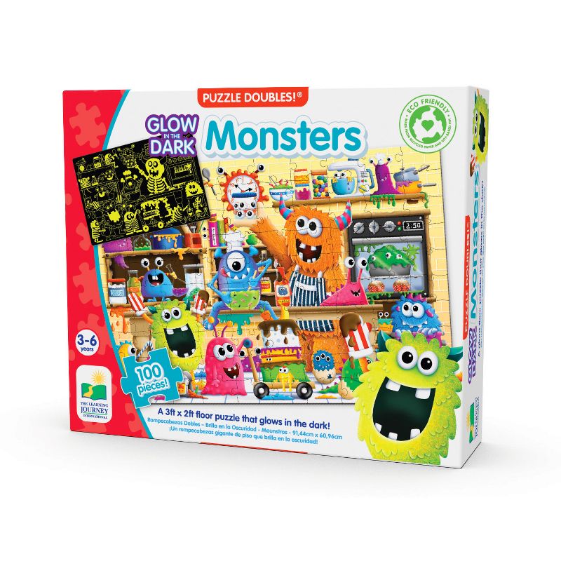 The Learning Journey Puzzle Doubles - Glow In The Dark - Monsters, 2 of 7