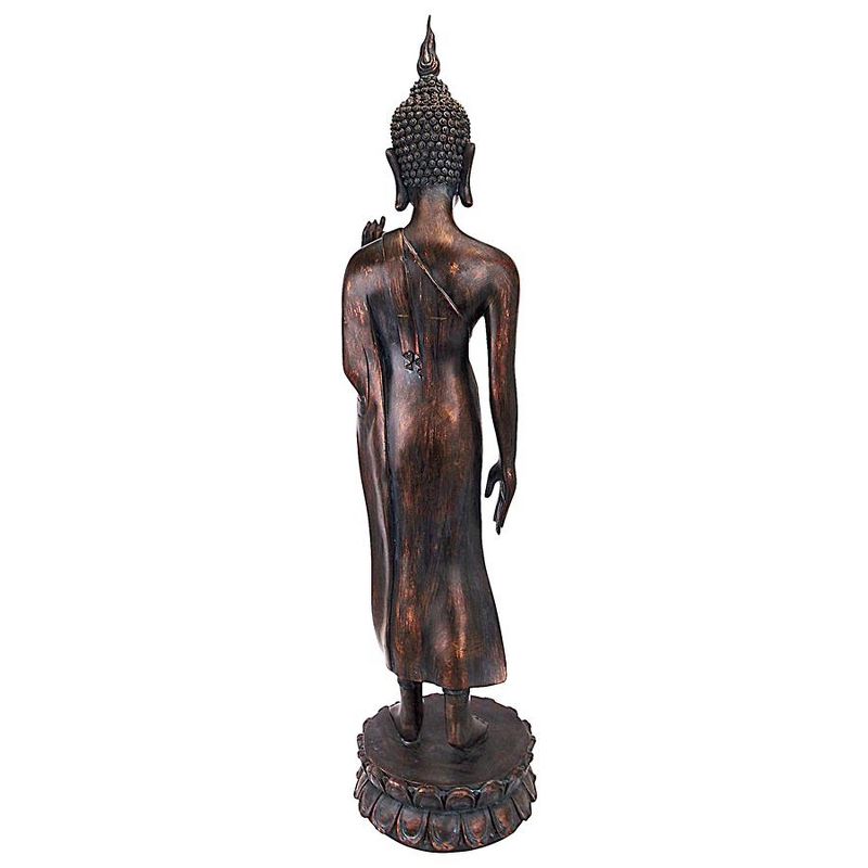 Design Toscano Free from Fear Standing Buddha Statue, 5 of 8