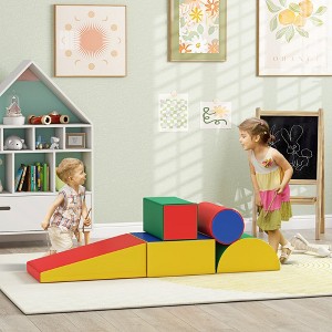 Infurnic Baby Activity Gyms 5 Piece Climb Crawl Play Set, Baby Soft Kids Preschooler Indoor Play Equipment Assorted, Multicolor, 16.00"*16.00"*8.00" - 1 of 4