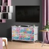 Sorbus 5 Drawers Dresser- Storage Unit with Steel Frame, Wood Top, Fabric Bins - for Bedroom, Closet, Office and more - 2 of 4