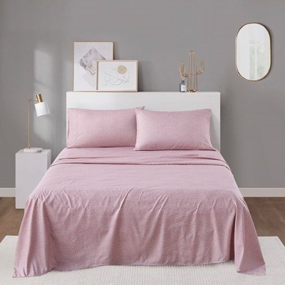 NicBex 4 Pieces All Size Percale/Microfiber Full-Covered Printed Flat Sheet Set Bedding Set,OEKO-TEX Certified,Machine Washable